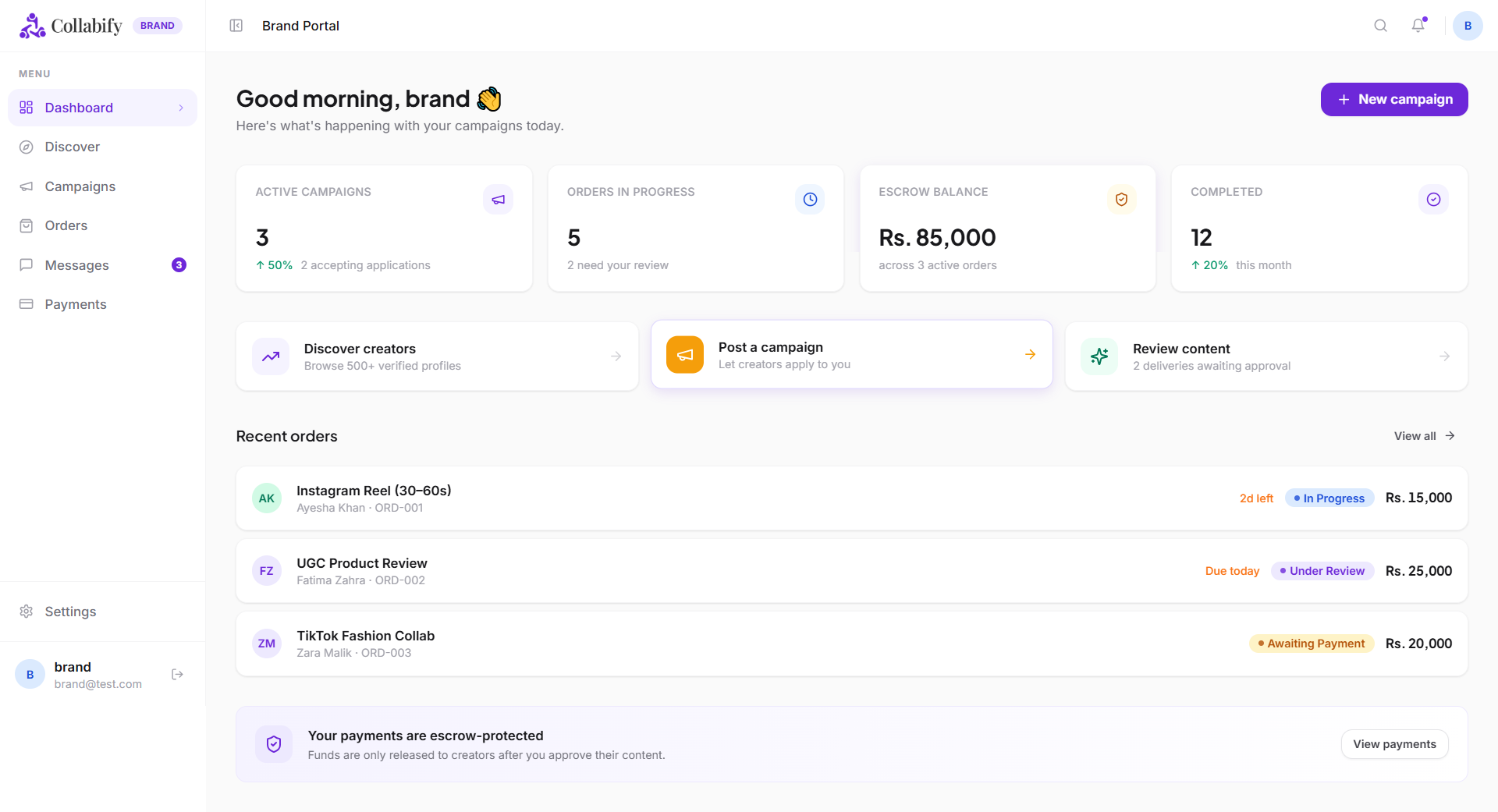Brand Campaign Overview