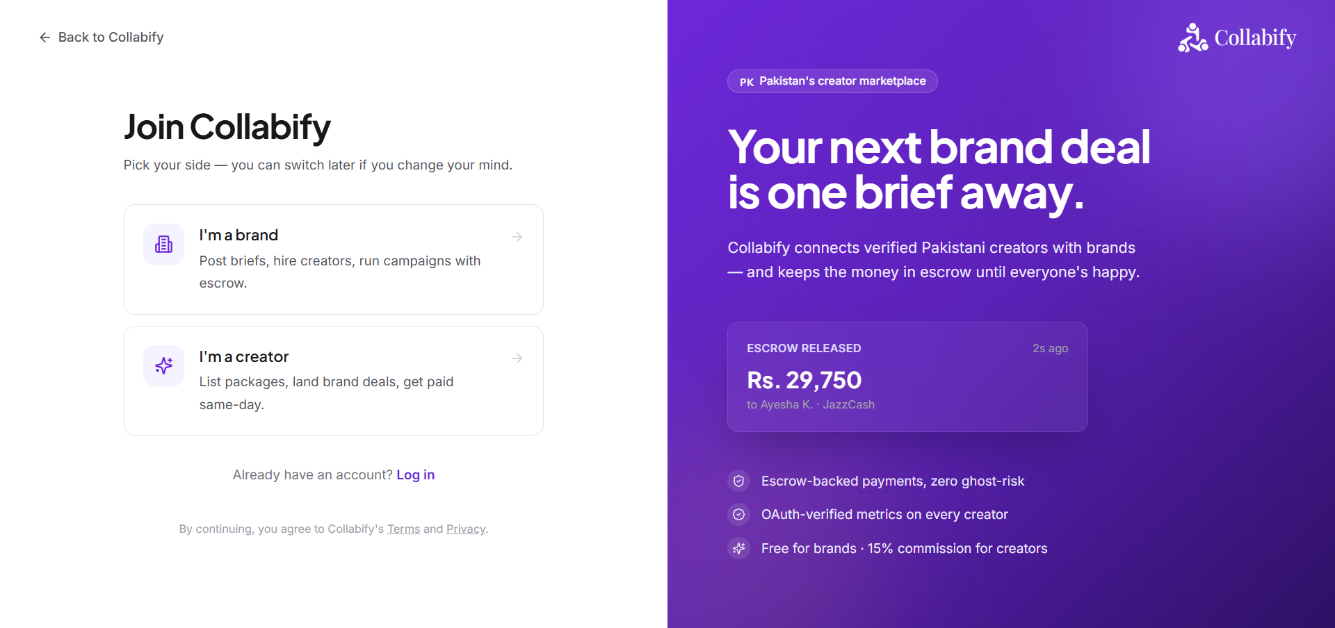 Onboarding & Sign-up Flow
