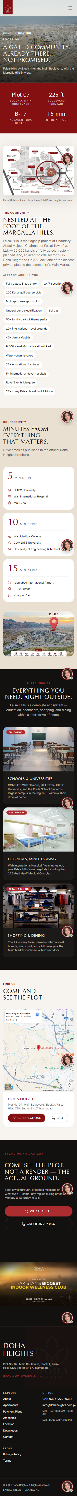 Location Page — Mobile