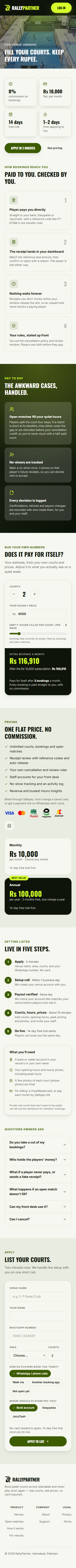 For Venues — Mobile